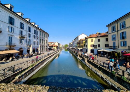 Kanał Naviglio Mediolan