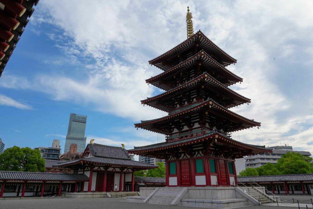 Shitennoji temple.