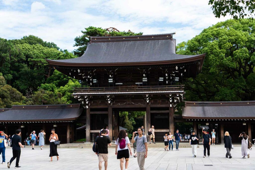 Brama wejściowa w Meiji Shrine.