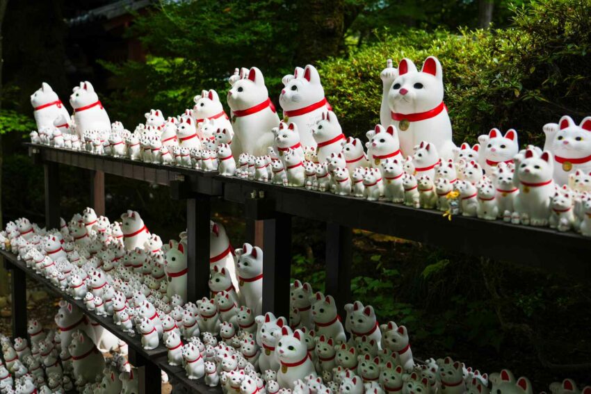 Maneki-neko w Gōtokuji Temple