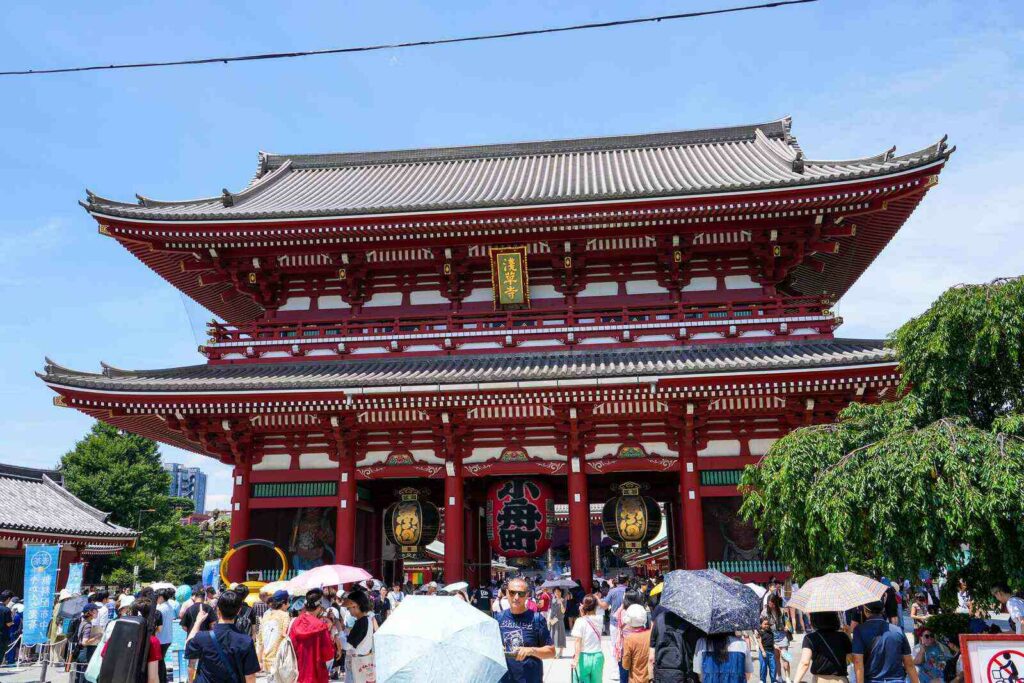 Brama w Sensō-ji.