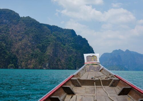 Long Tail Boat, rejs w Khao Sok.