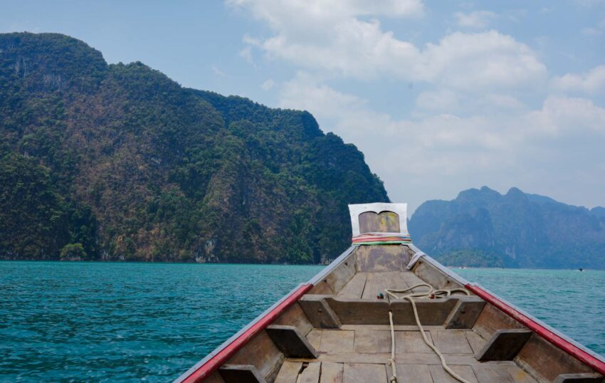Long Tail Boat, rejs w Khao Sok.