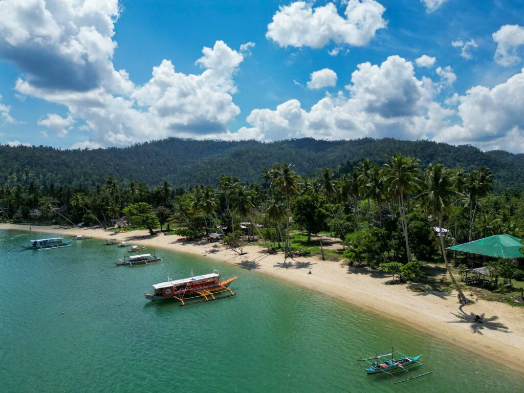 Coconut Beach w Port Barton.